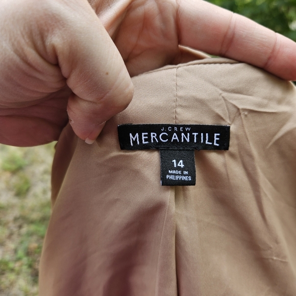 J. Crew Mercantile tan wool-blend Vail Parka size 14 - Picture 9 of 9
